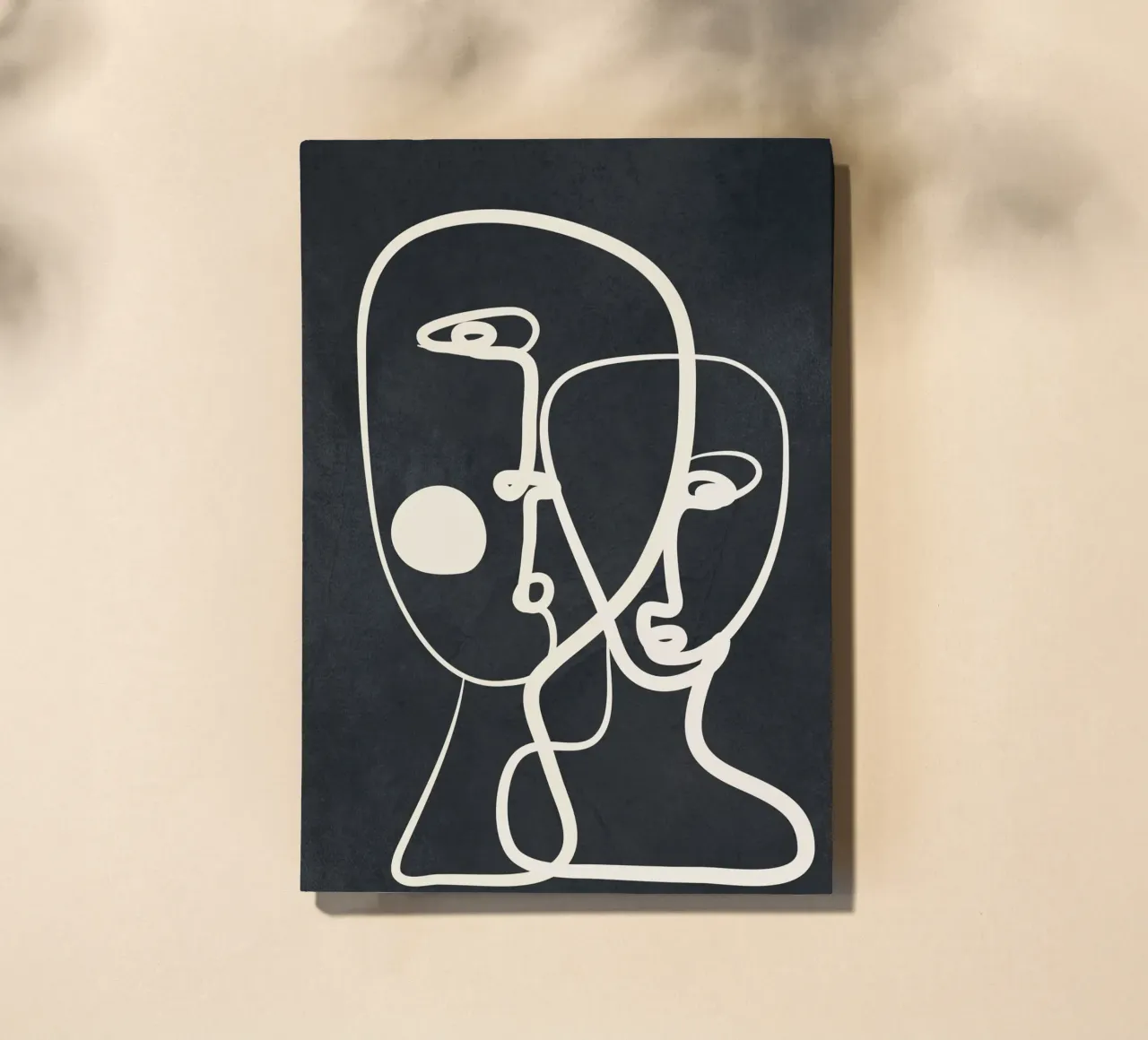 Abstract Pair Portrait 2 notitieboek van Nadjaa