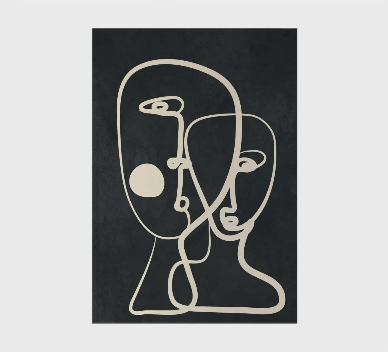 Abstract Pair Portrait 2 notitieboek van Nadjaa