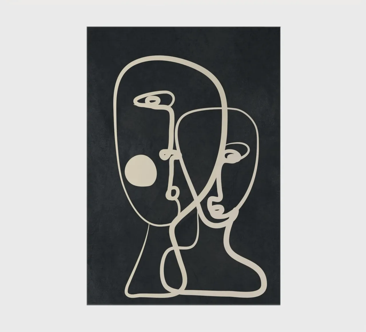 Abstract Pair Portrait 2 notitieboek van Nadjaa