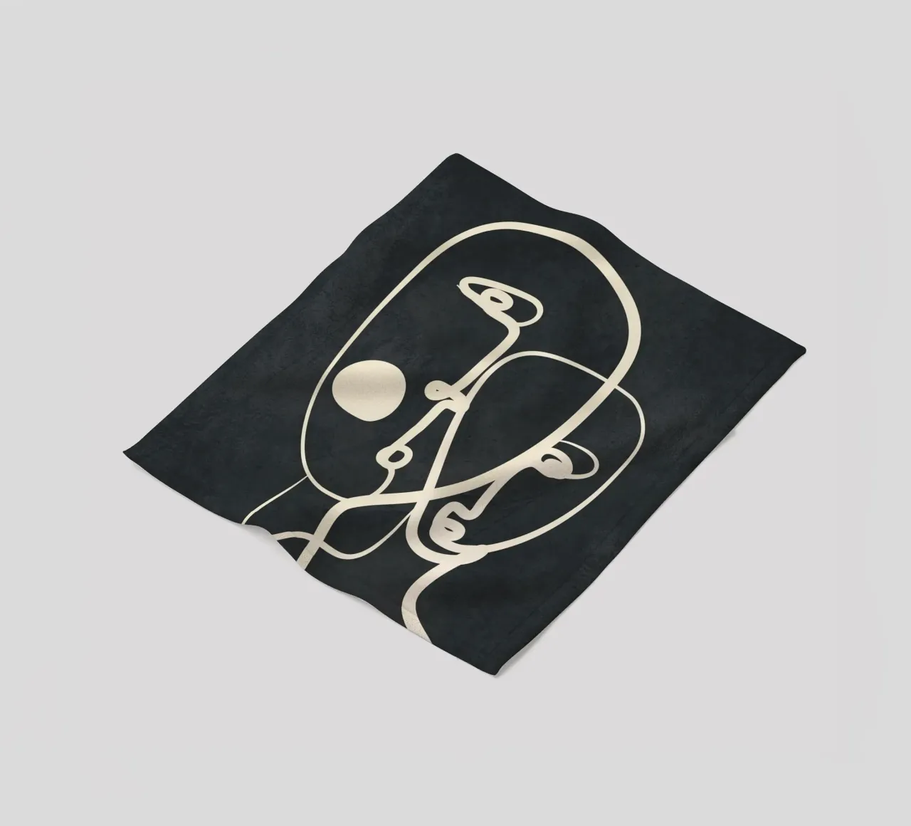 Abstract Pair Portrait 2 coperta in pile da Nadjaa