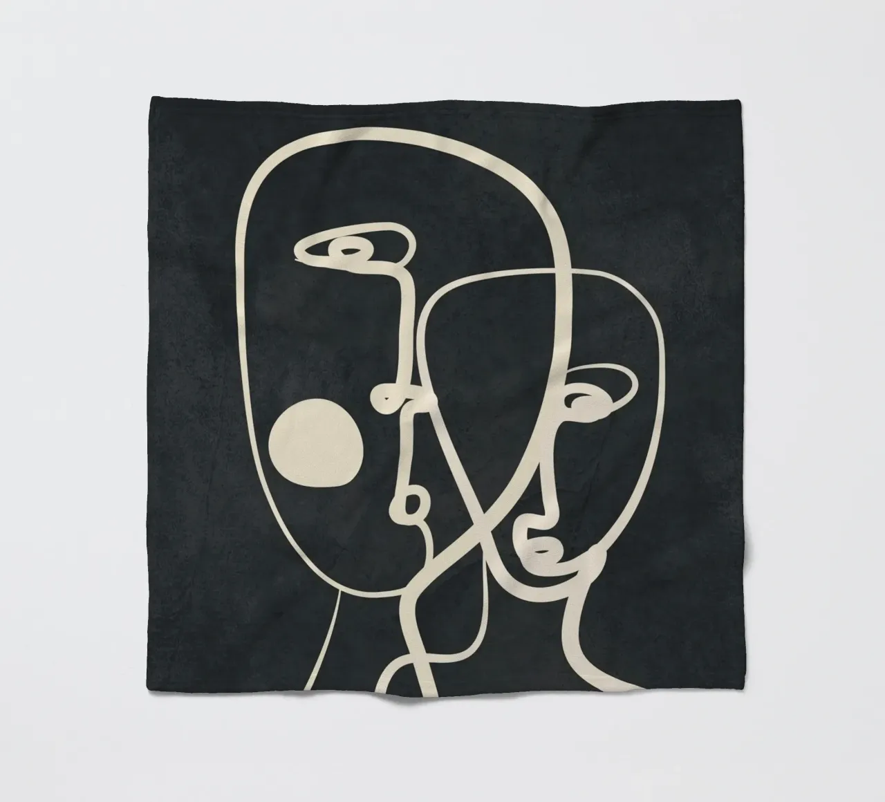 Abstract Pair Portrait 2 coperta in pile da Nadjaa