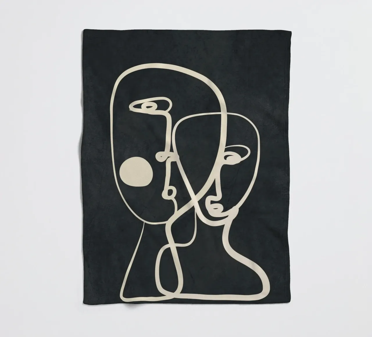 Abstract Pair Portrait 2 coperta in pile da Nadjaa