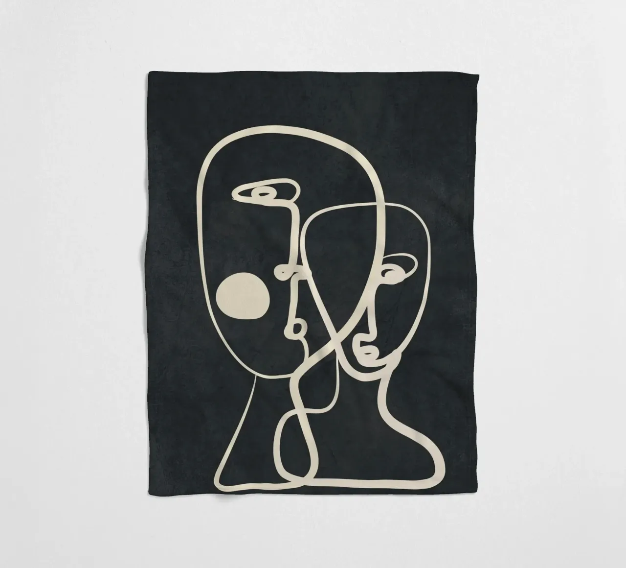 Abstract Pair Portrait 2 coperta in pile da Nadjaa