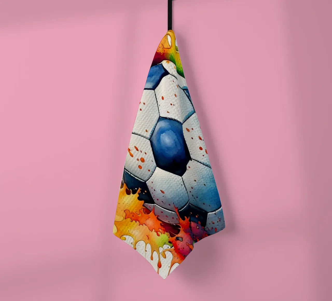 Pallone da calcio in acquerello canovaccio da cucina da 🎁 ARTVI-SHOP