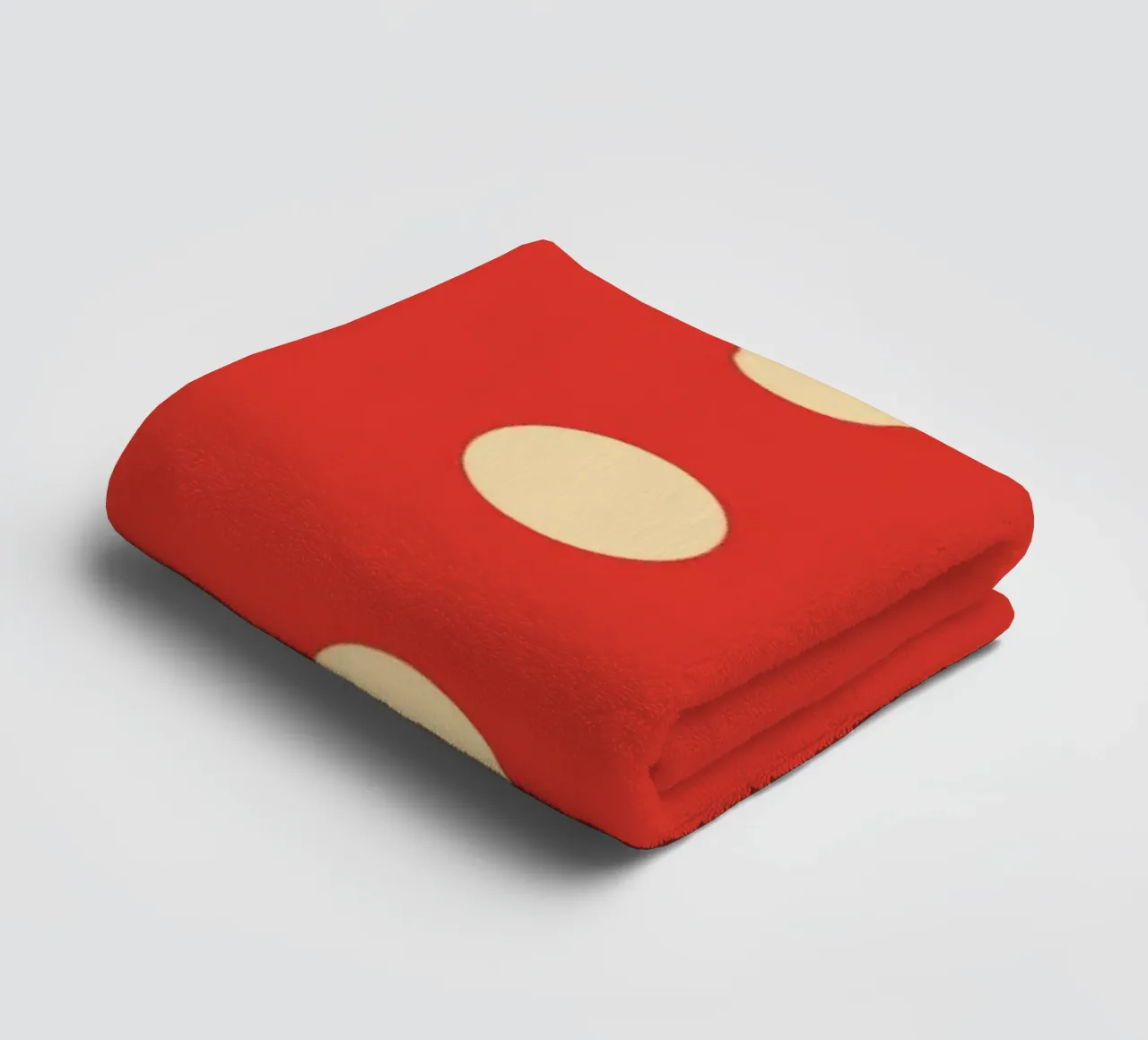Polkadot rosso asciugamano da bagno da galihstudio