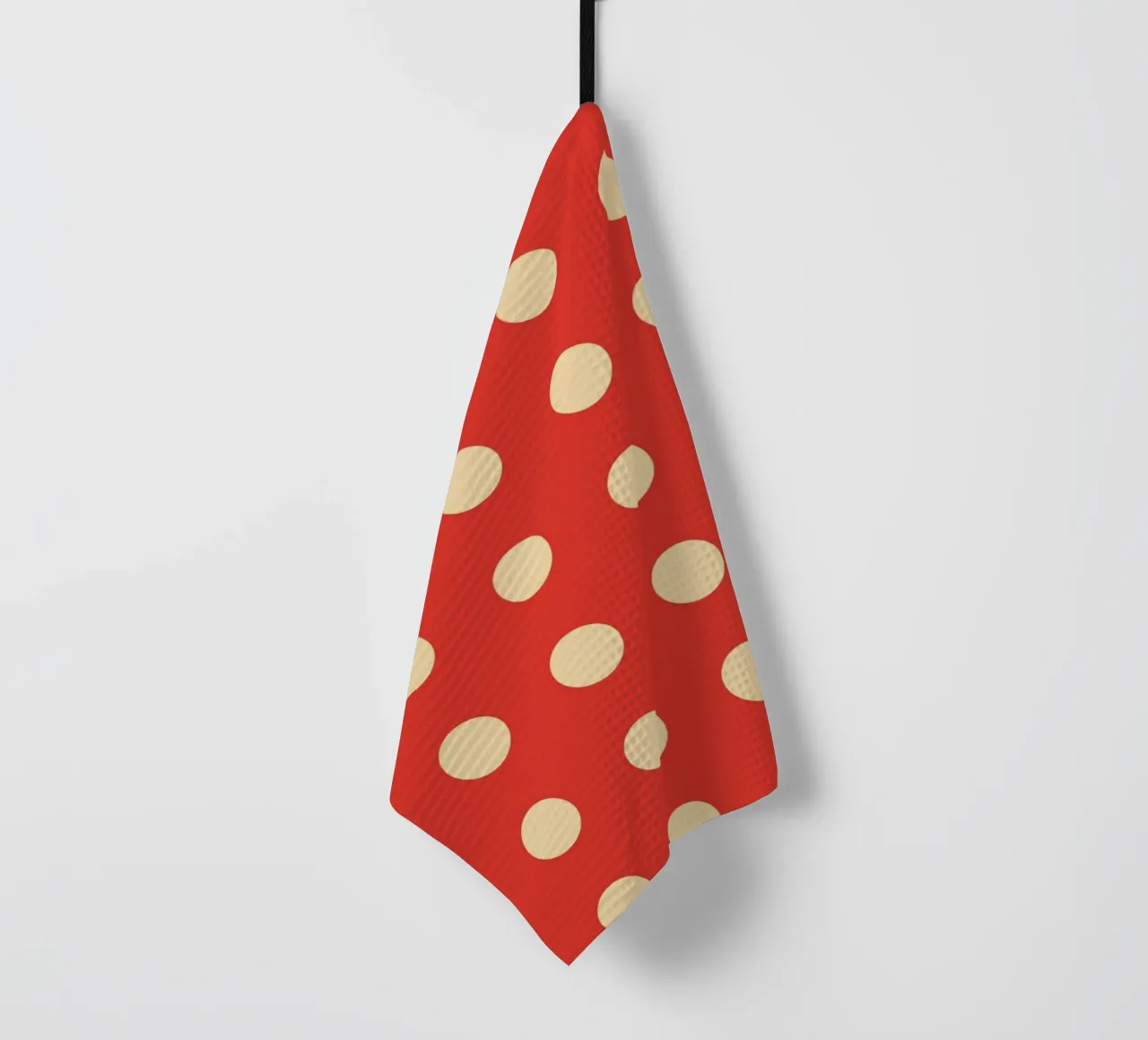 Polkadot rosso canovaccio da cucina da galihstudio