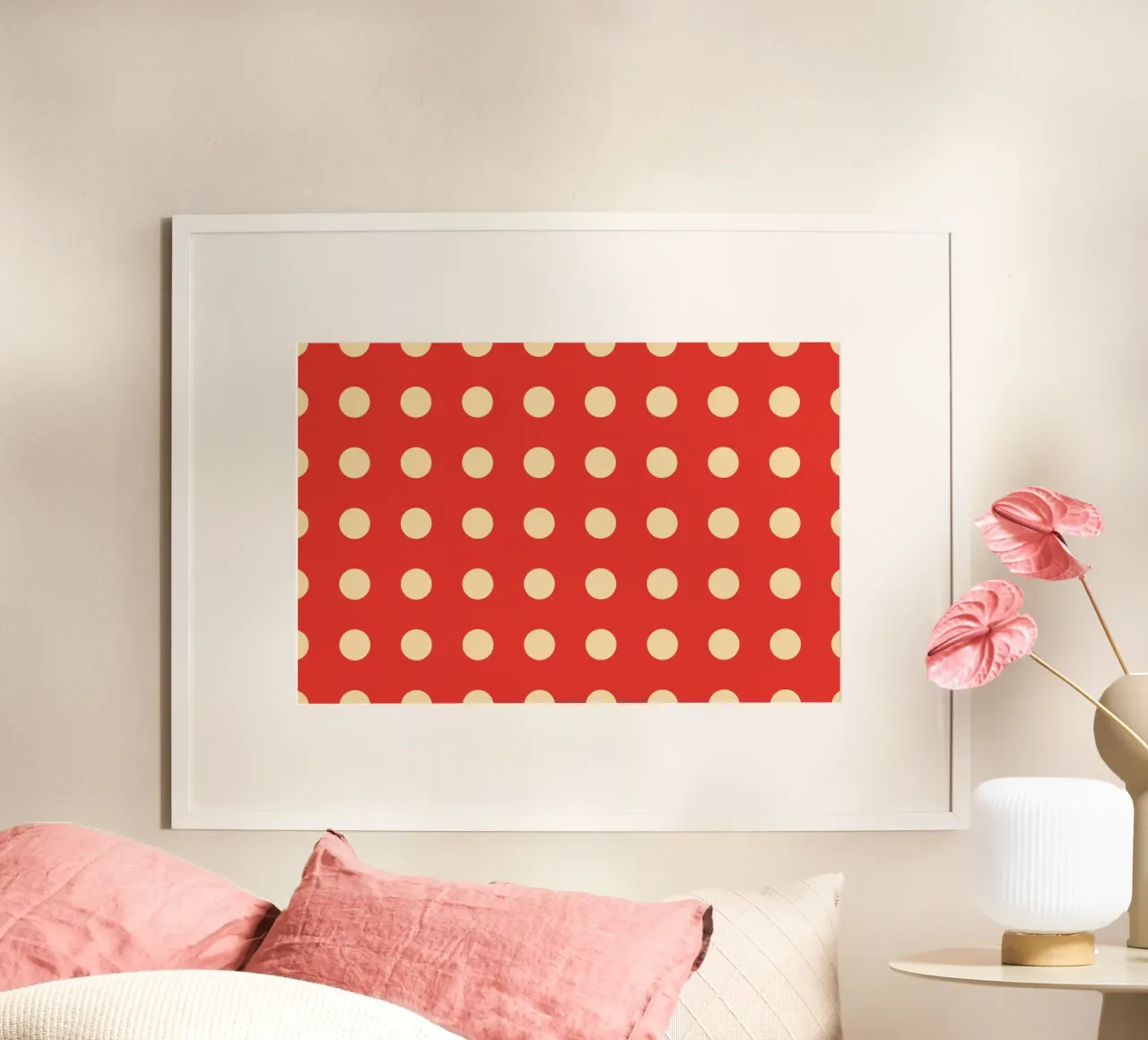 Polkadot rosso carta hahnemühle da galihstudio