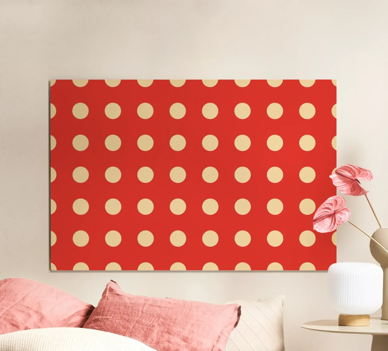 Polkadot rosso carta hahnemühle da galihstudio