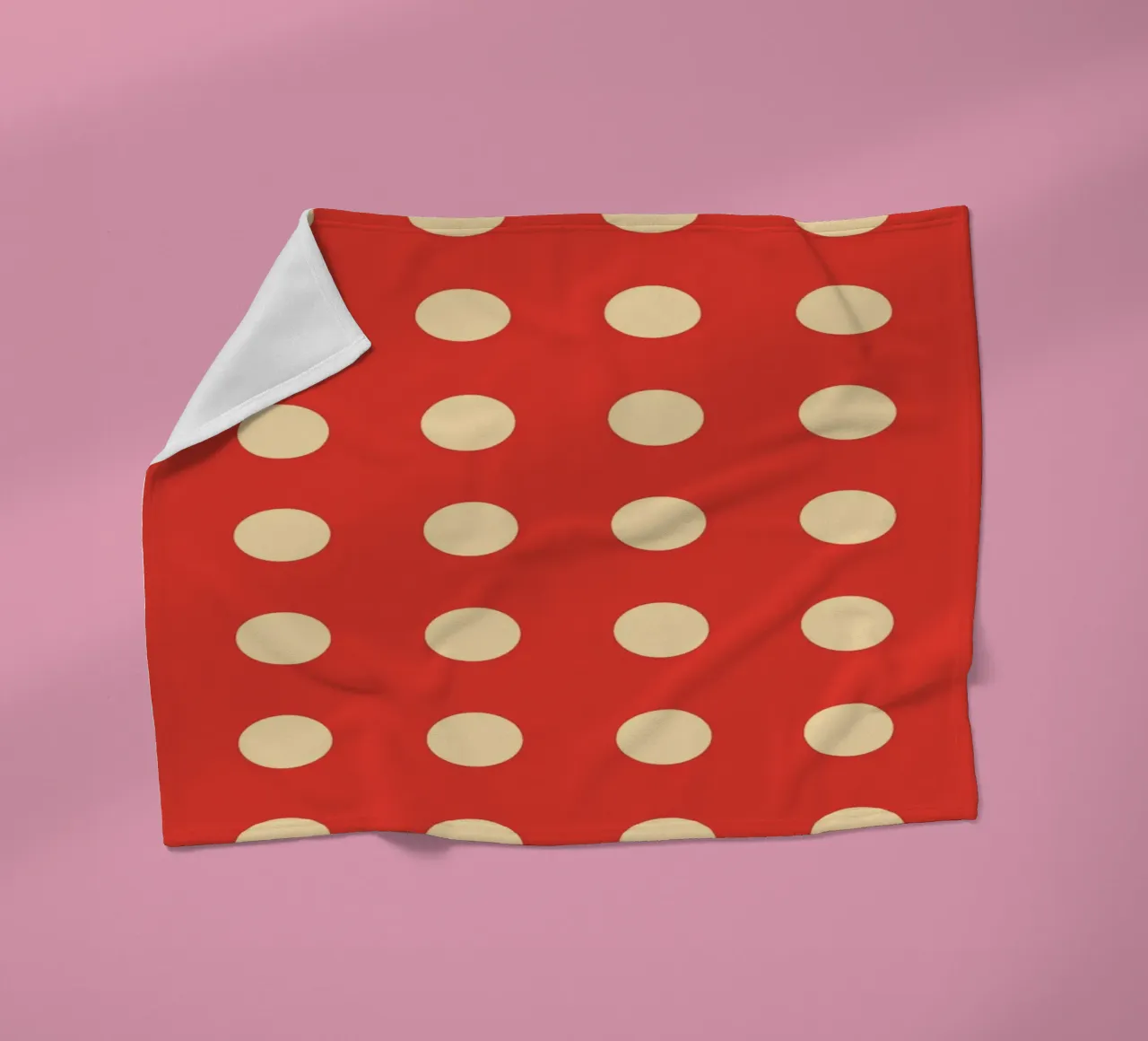 Polkadot rosso coperta in pile da galihstudio