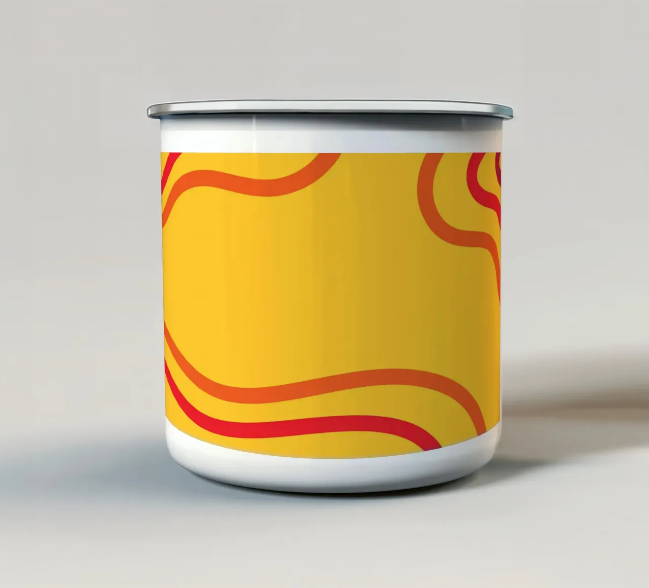 Linea giallo caldo tazza in smalto da galihstudio