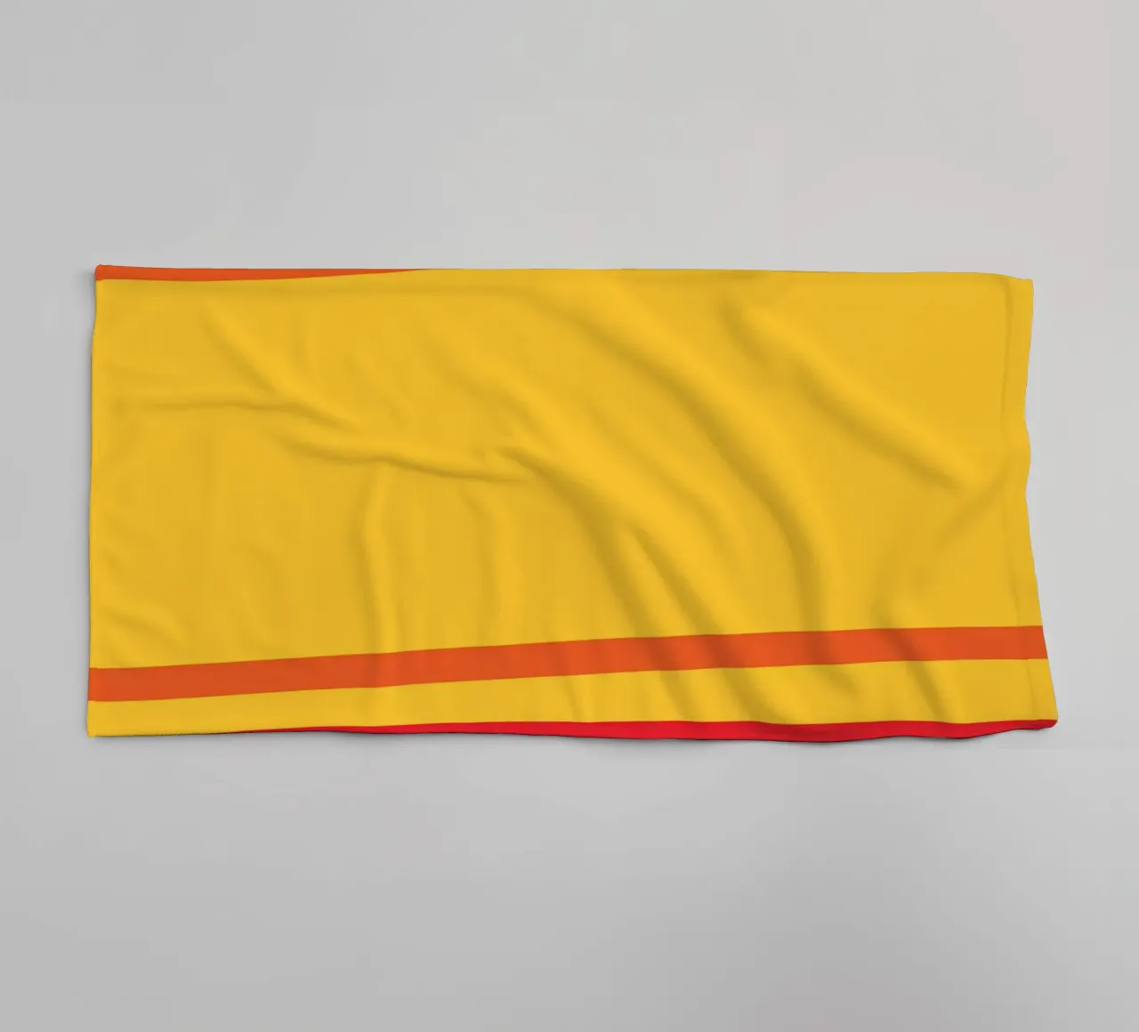 Ligne jaune chaud serviette de bain de galihstudio