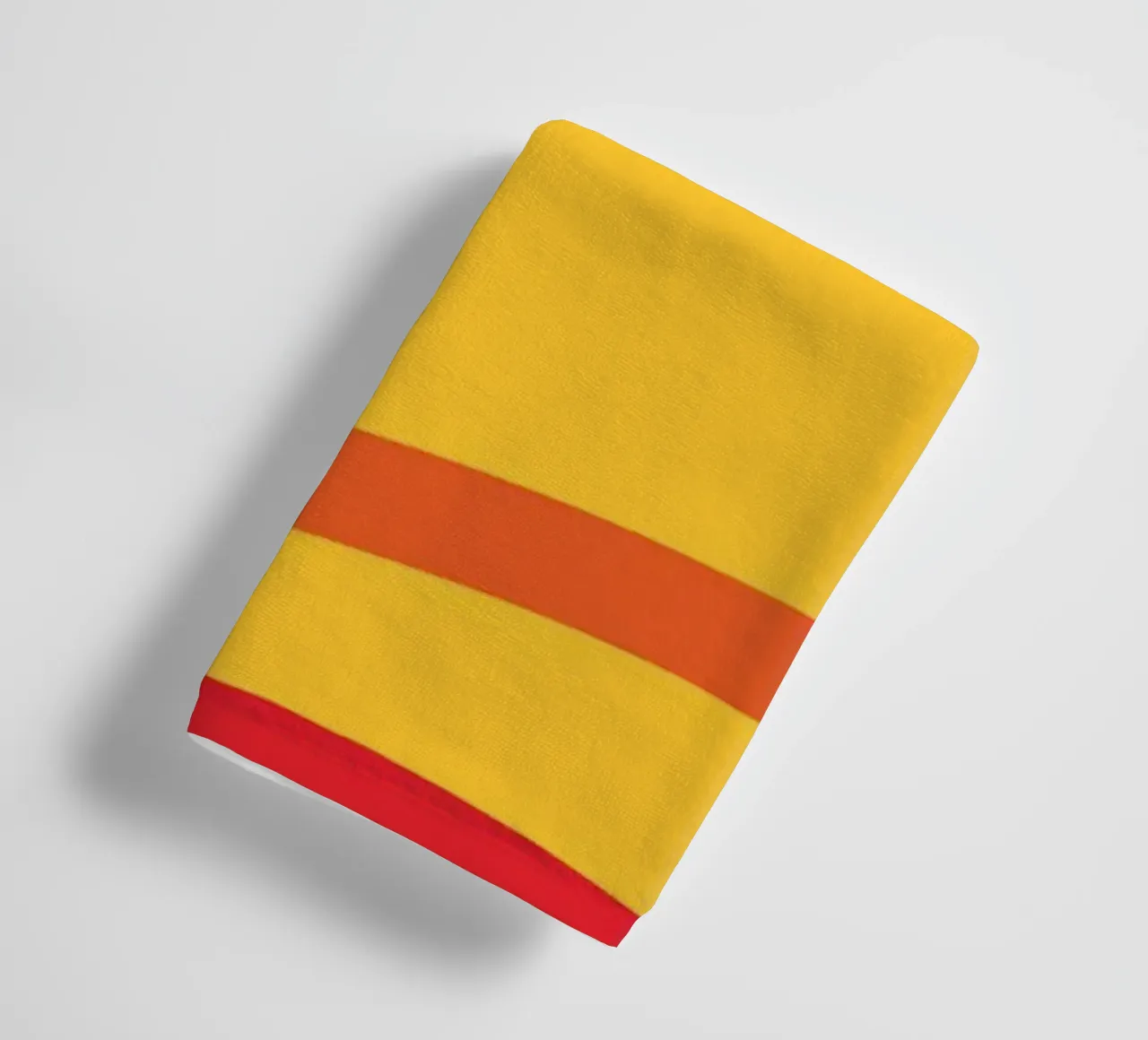 Ligne jaune chaud serviette de bain de galihstudio
