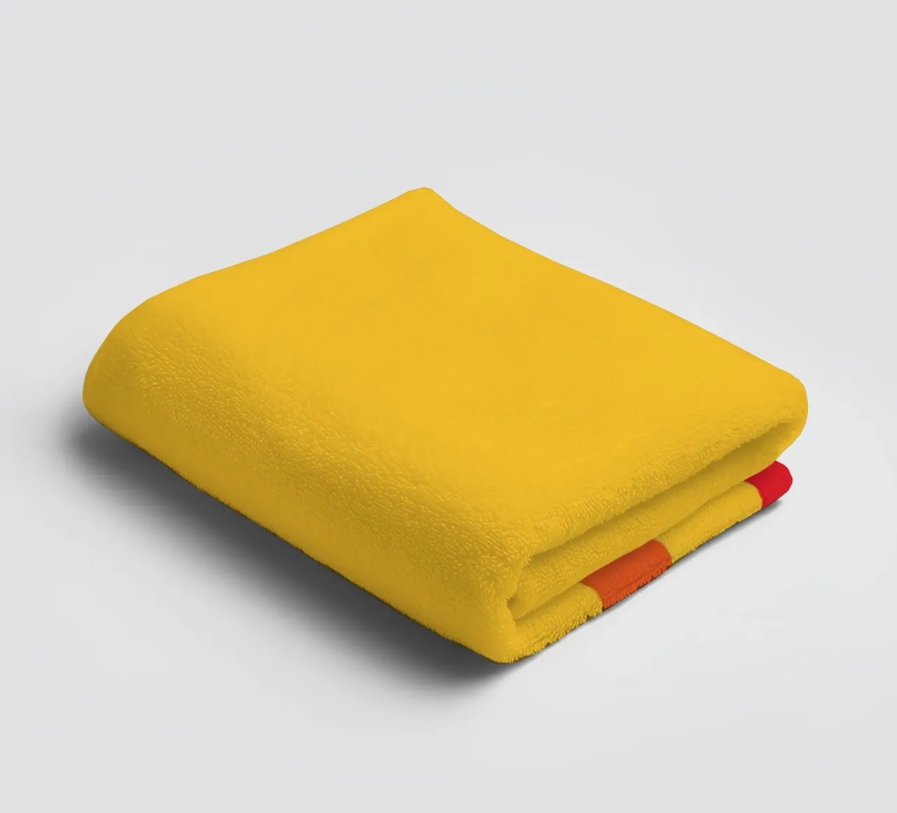 Ligne jaune chaud serviette de bain de galihstudio