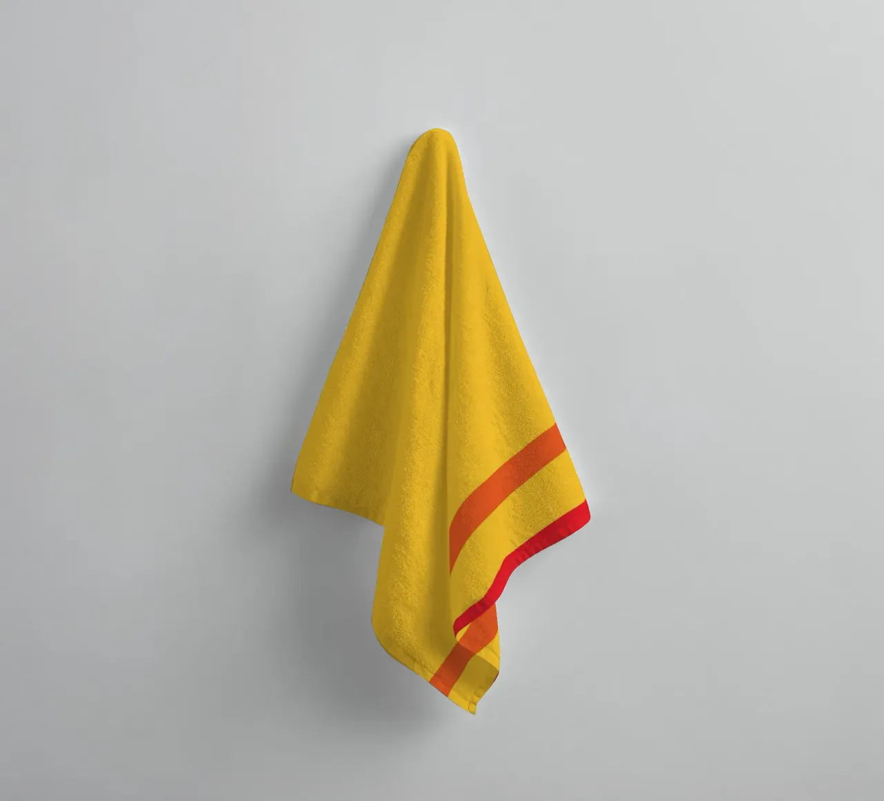 Ligne jaune chaud serviette de bain de galihstudio