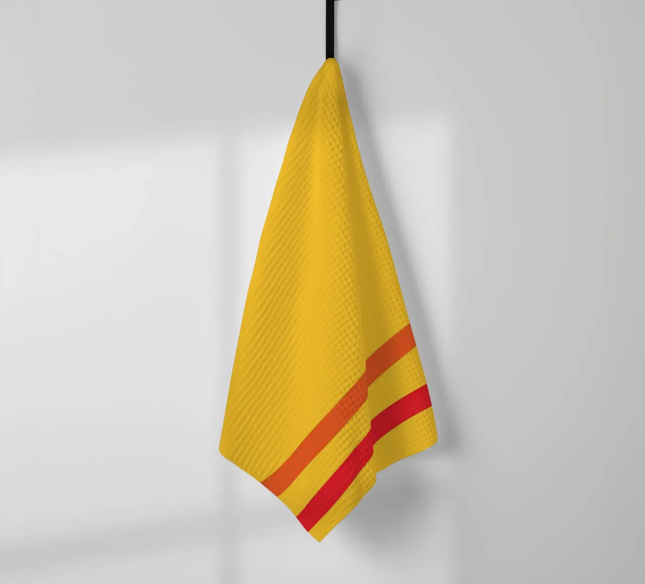 Ligne jaune chaud torchon de galihstudio