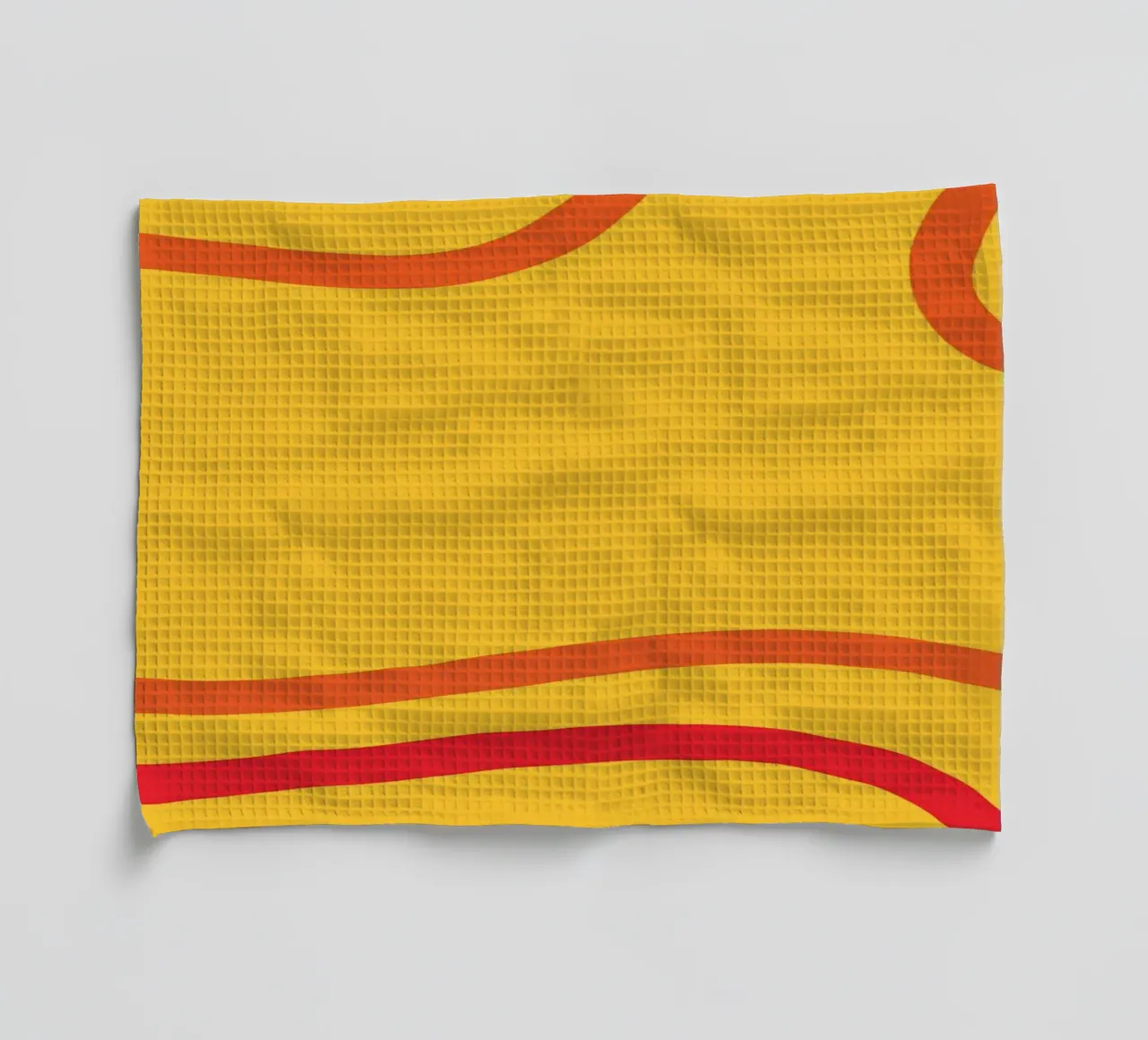 Ligne jaune chaud torchon de galihstudio