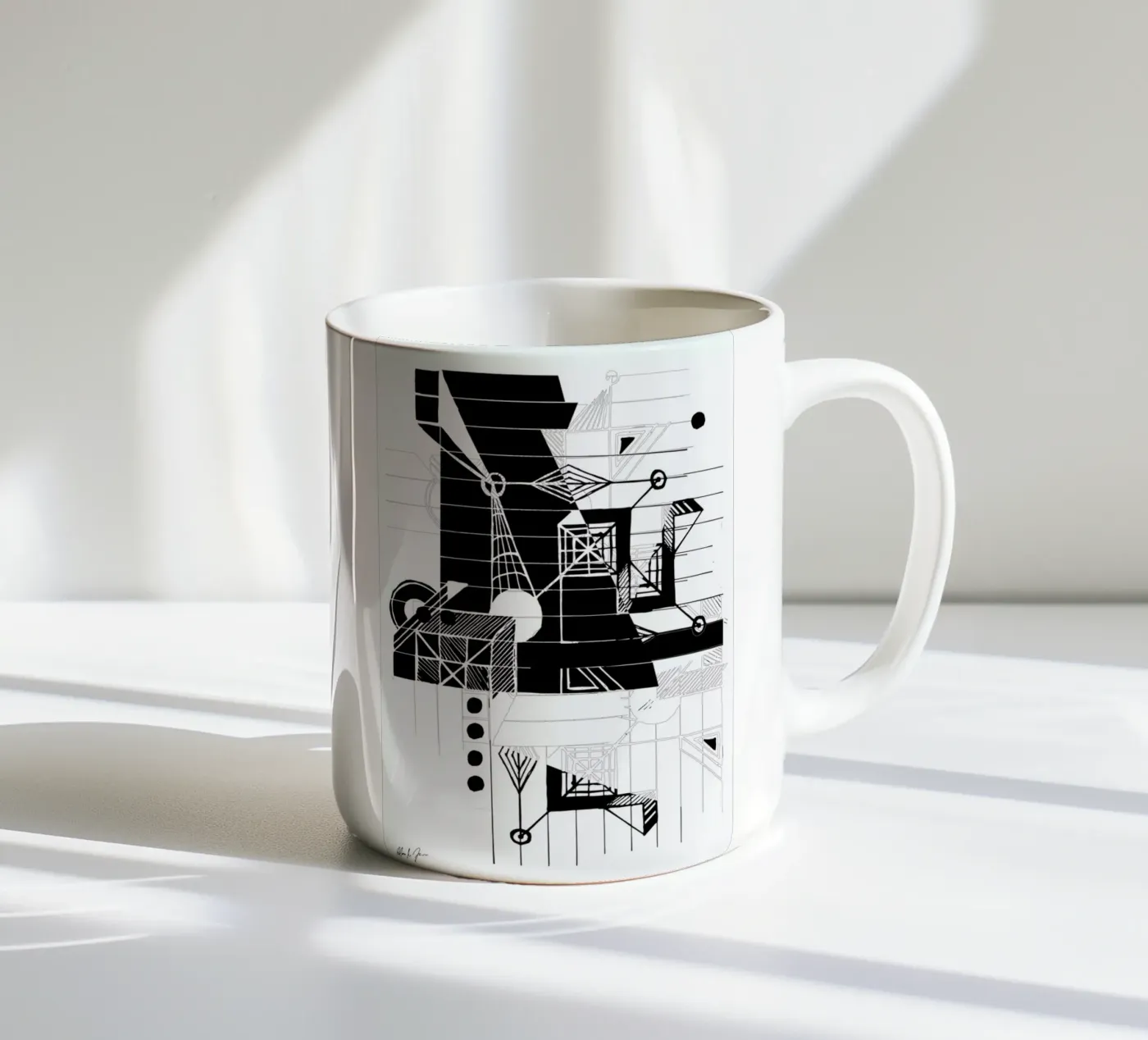 BW1 ceramic mug by Andreas Jarner