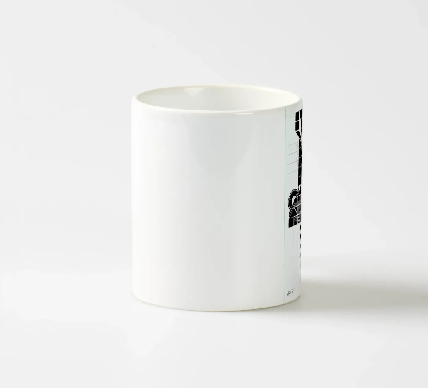 BW1 ceramic mug by Andreas Jarner
