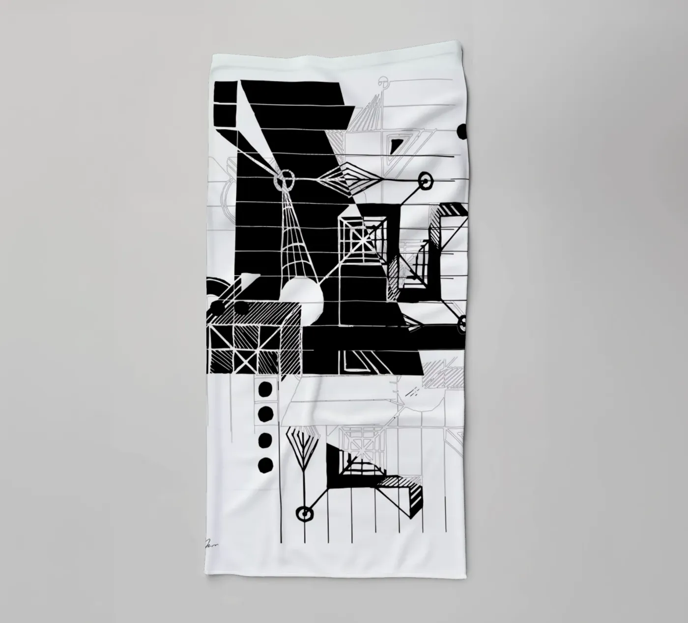 BW1 badhanddoek van Andreas Jarner