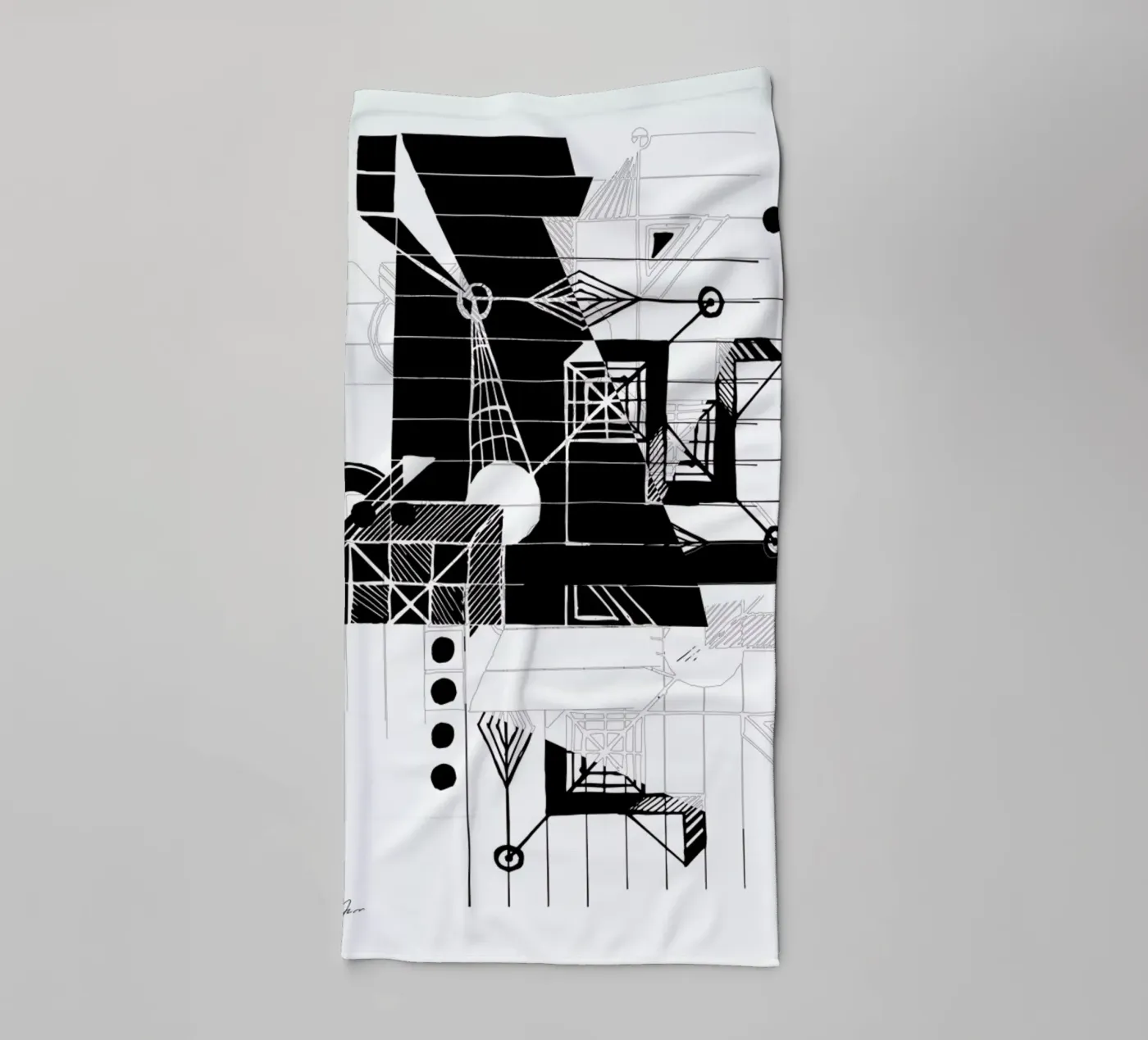 BW1 badhanddoek van Andreas Jarner