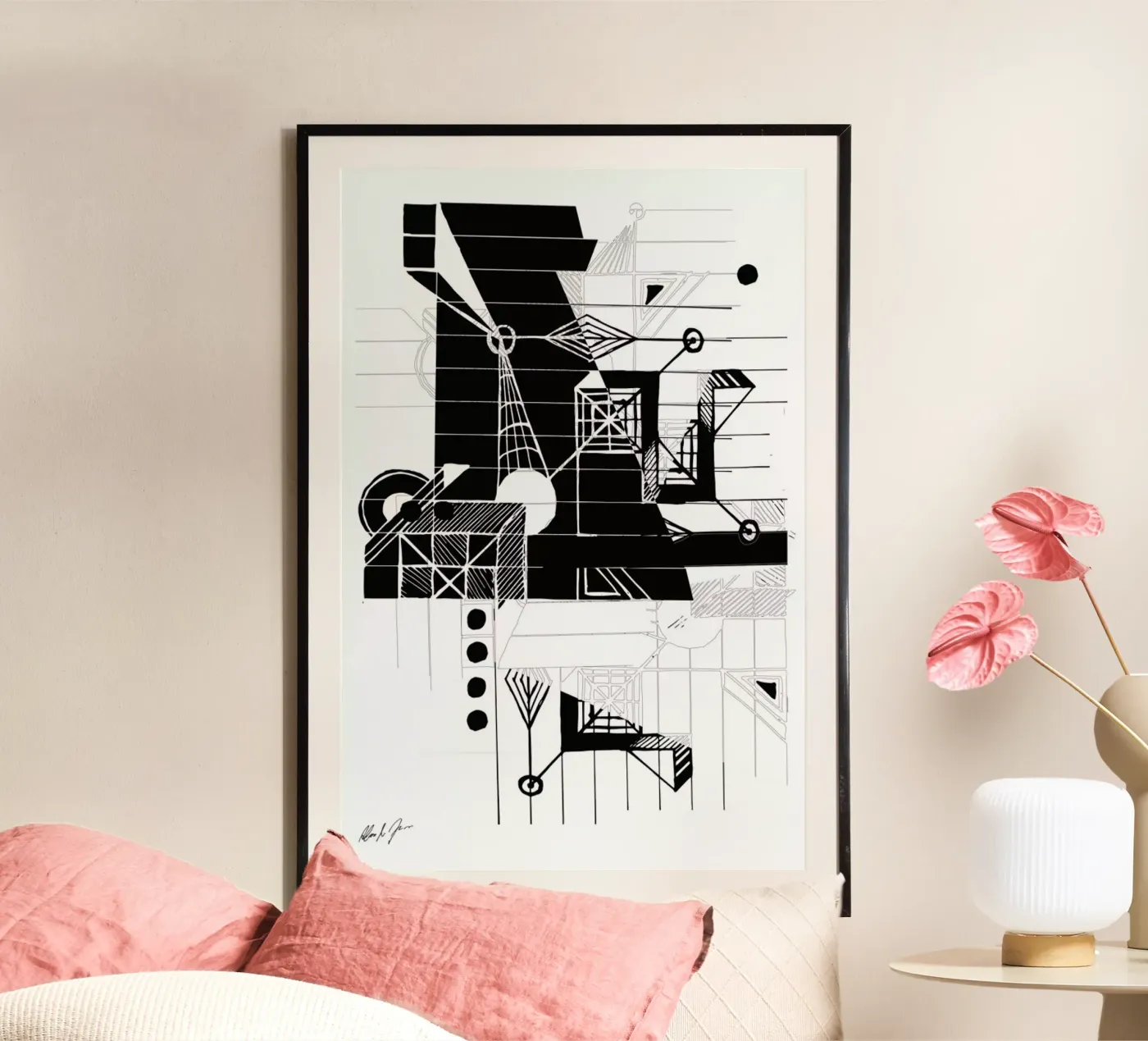 BW1 poster van Andreas Jarner