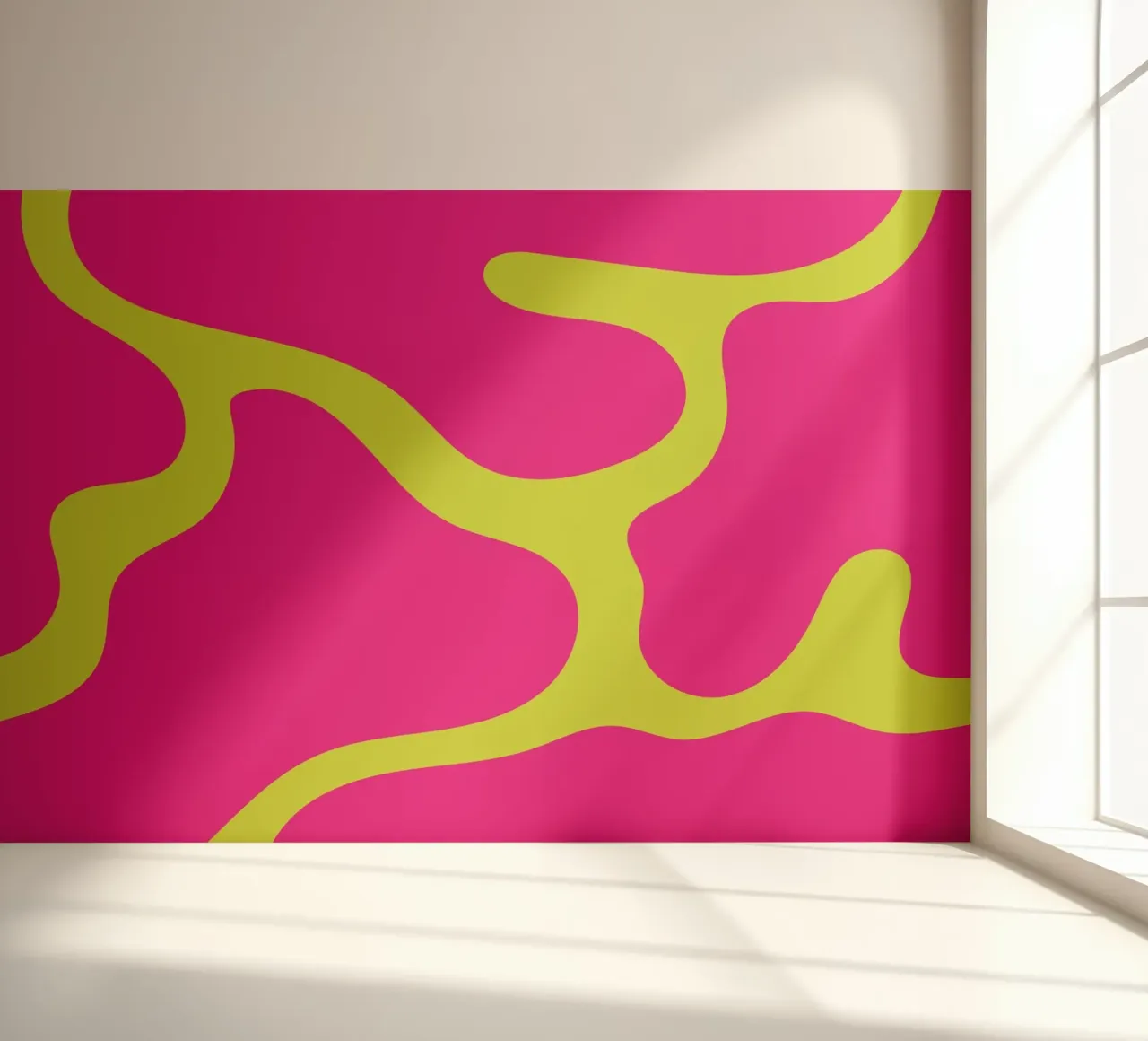 Blob abstract fotobehang van galihstudio