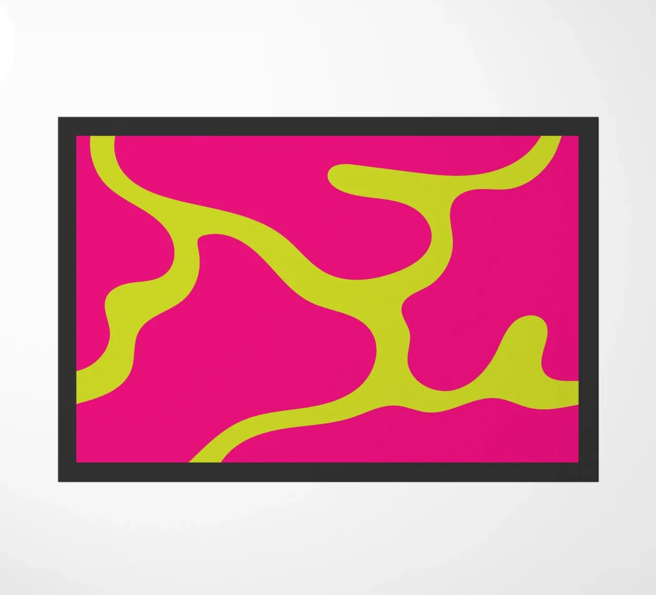 Blob abstract deurmat van galihstudio