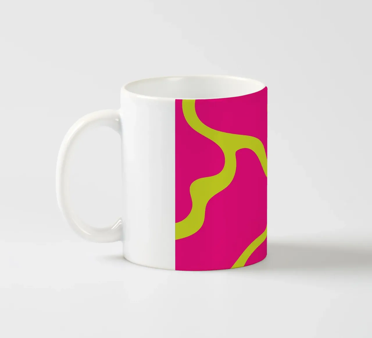 Blob abstracto taza de cerámica de galihstudio