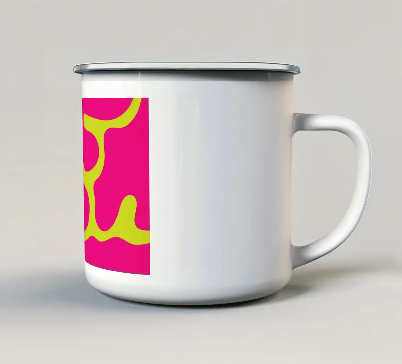 Blob abstrakt Emaille Tasse von galihstudio