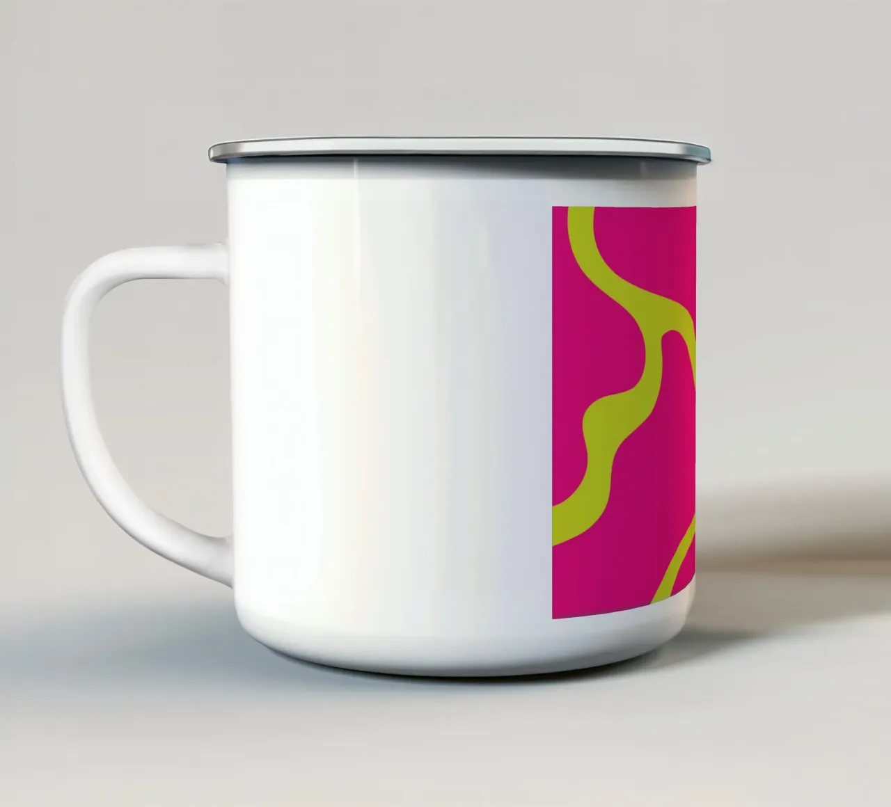 Blob abstrakt Emaille Tasse von galihstudio