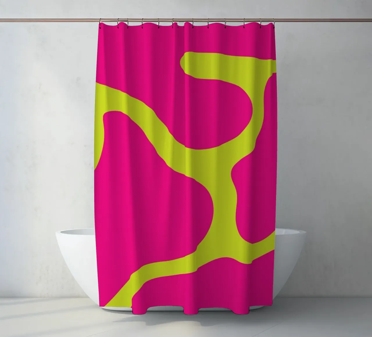 Blob abstract douchegordijn van galihstudio
