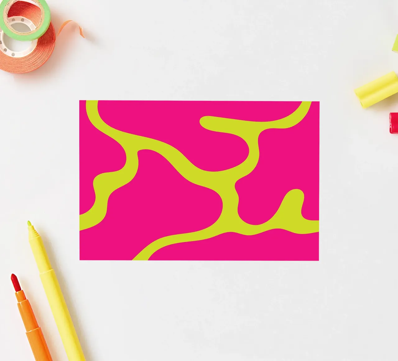 Blob abstrait autocollant de galihstudio