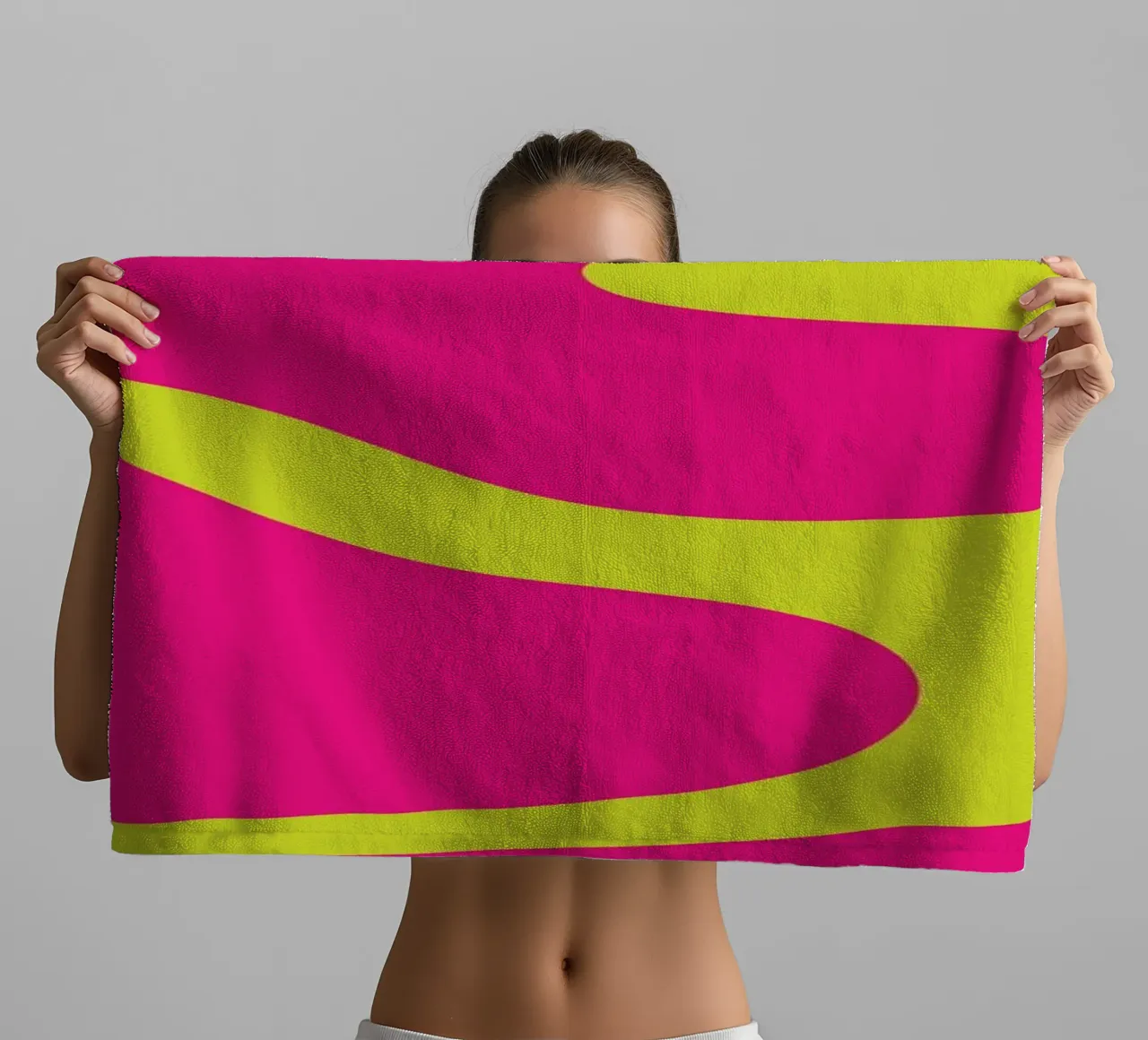 Blob abstract badhanddoek van galihstudio