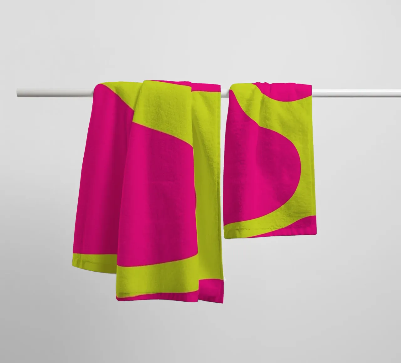 Blob abstract badhanddoek van galihstudio