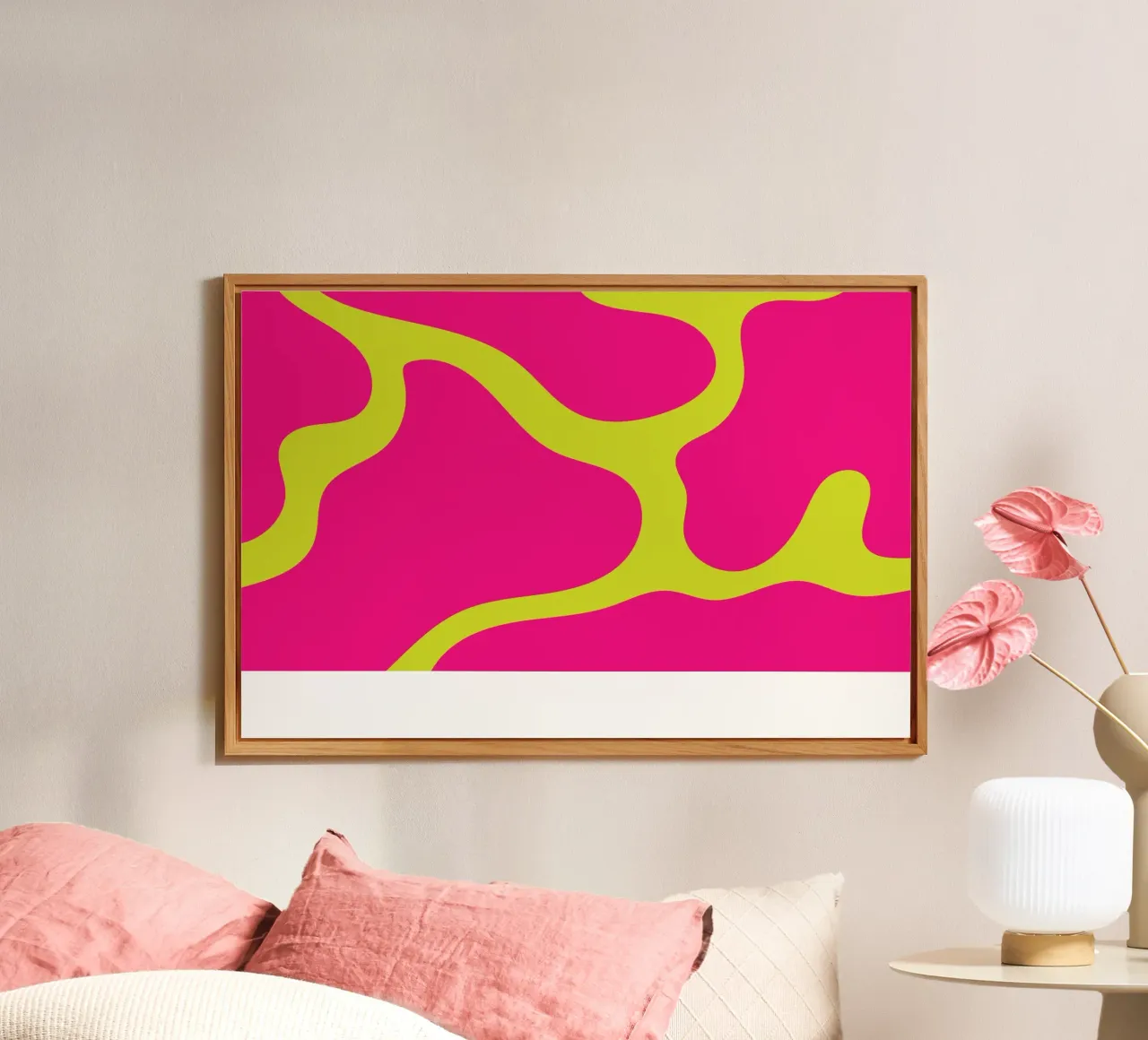Blob abstracto aluminio dibond de galihstudio