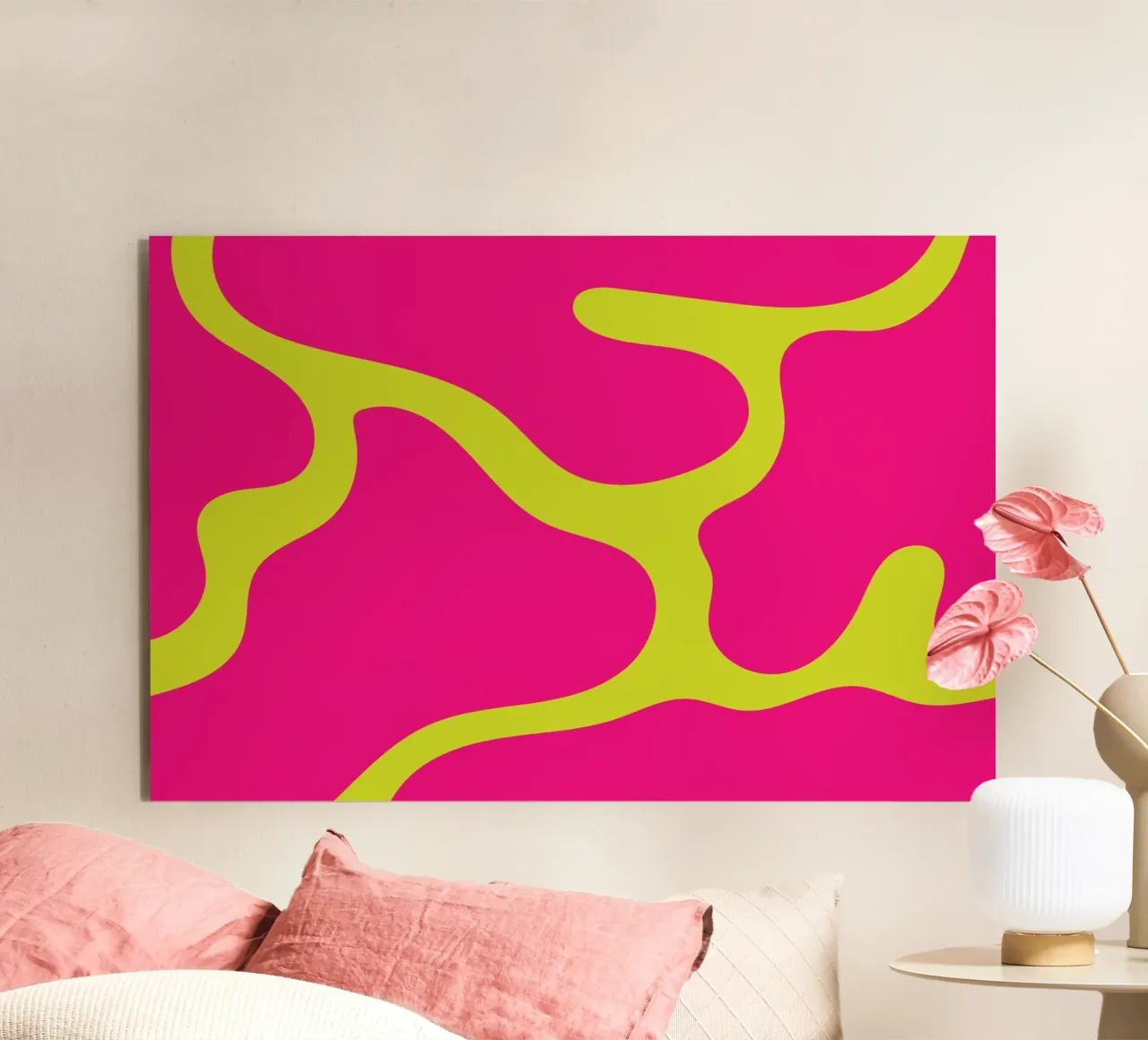 Blob abstracto aluminio dibond de galihstudio
