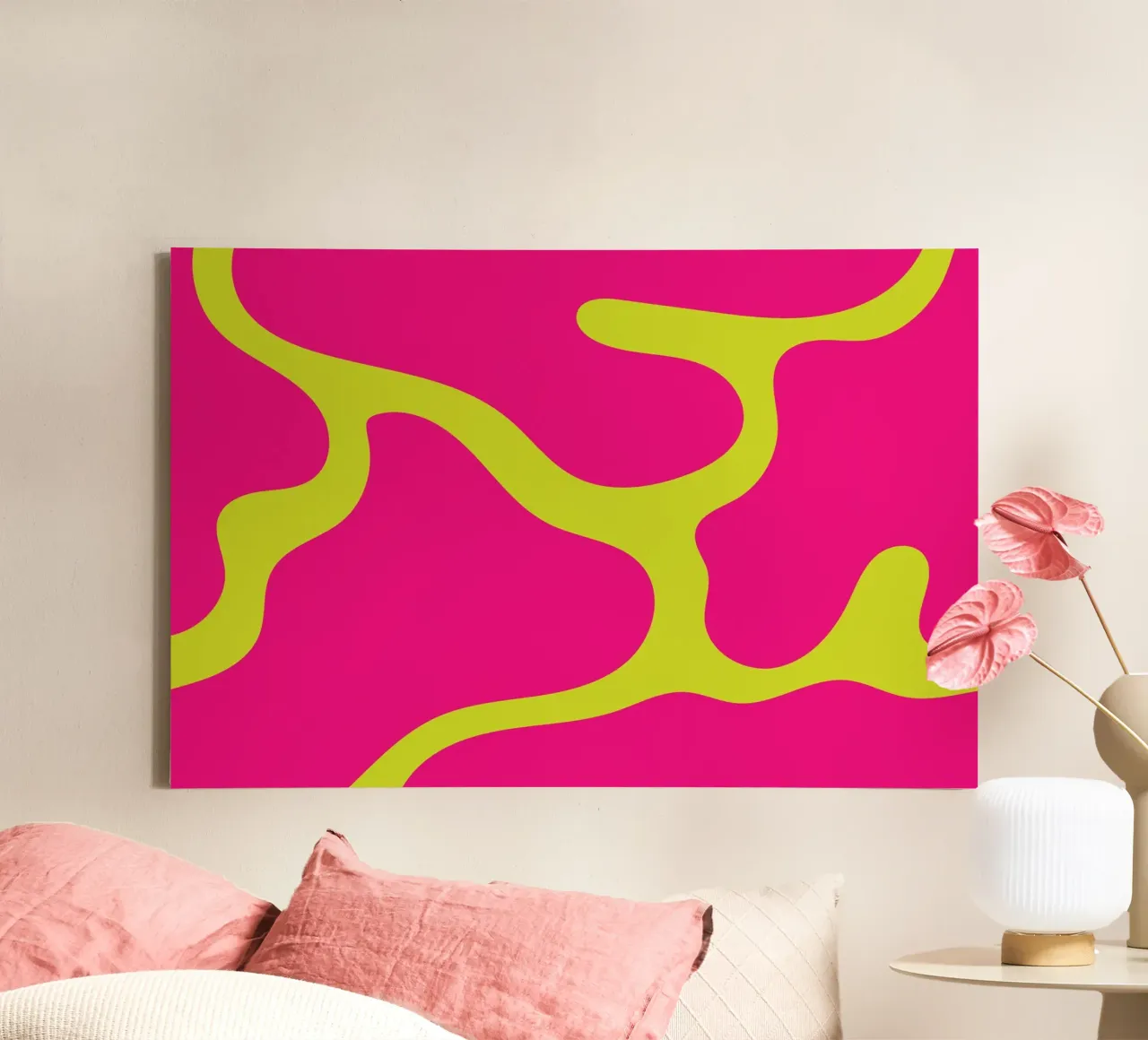 Blob abstracto lienzo de galihstudio