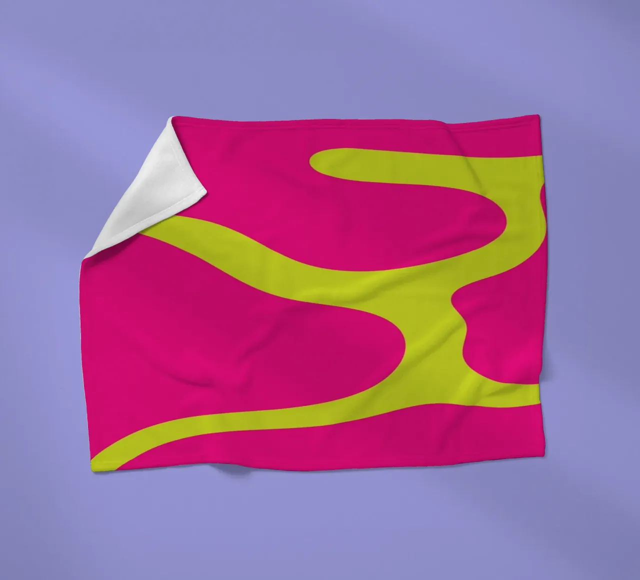 Blob astratto coperta in pile da galihstudio