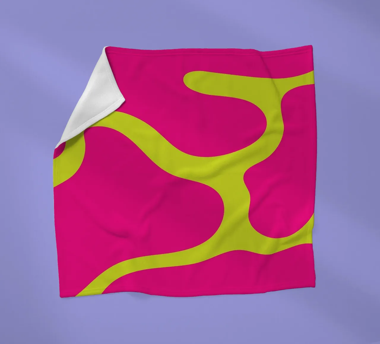 Blob abstrakt Fleecedecke von galihstudio