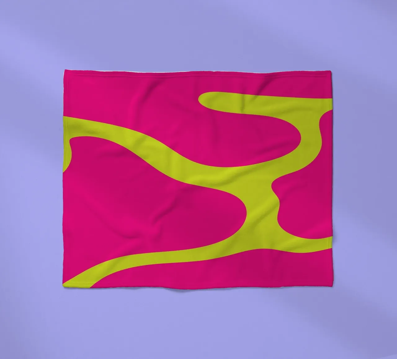 Blob abstrakt Fleecedecke von galihstudio