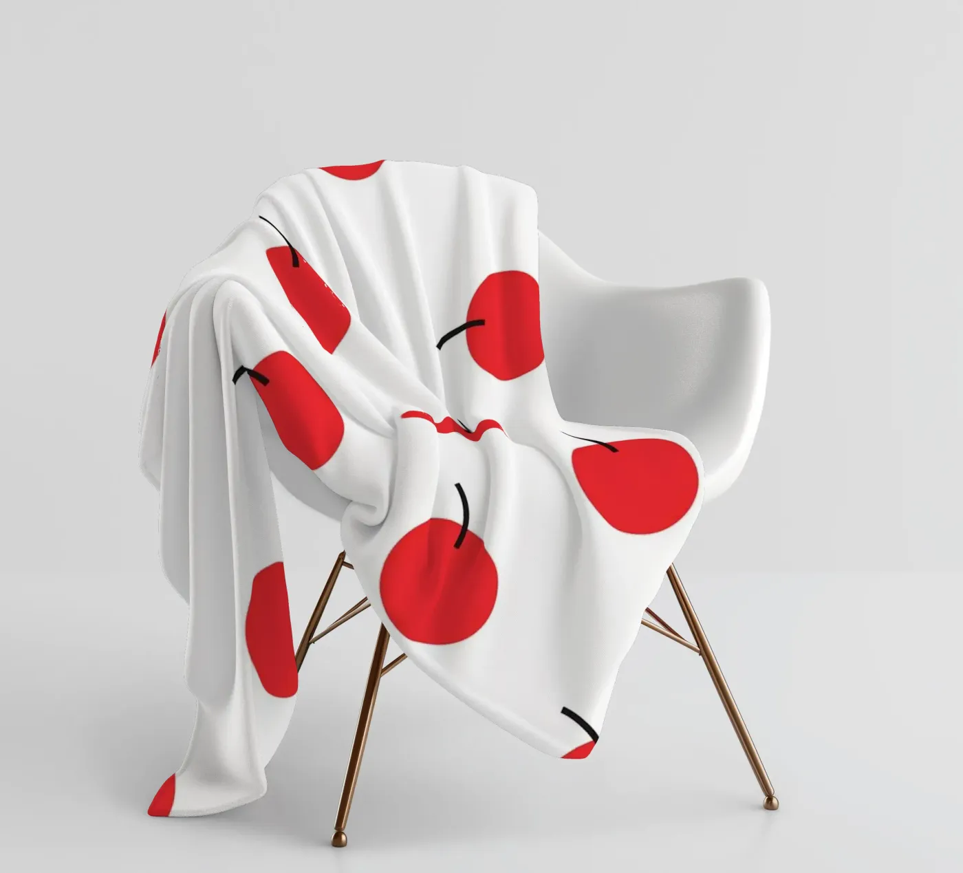 Red Cherry fleecedeken van galihstudio