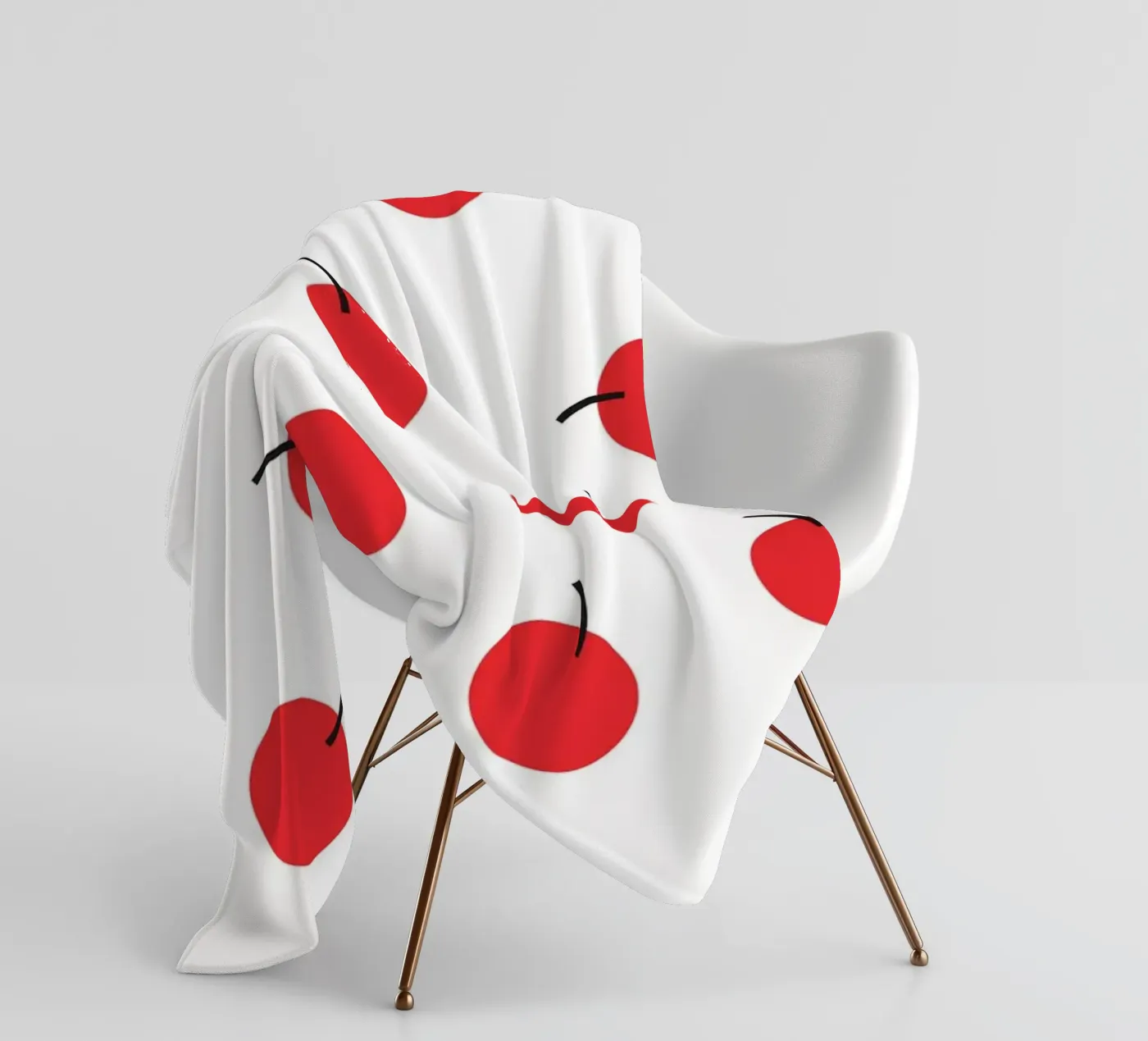 Red Cherry fleecedeken van galihstudio