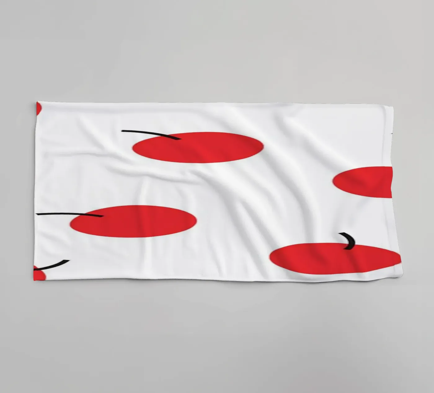 Rode kers badhanddoek van galihstudio