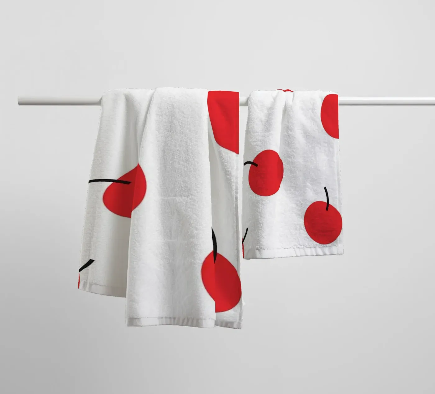 Rode kers badhanddoek van galihstudio