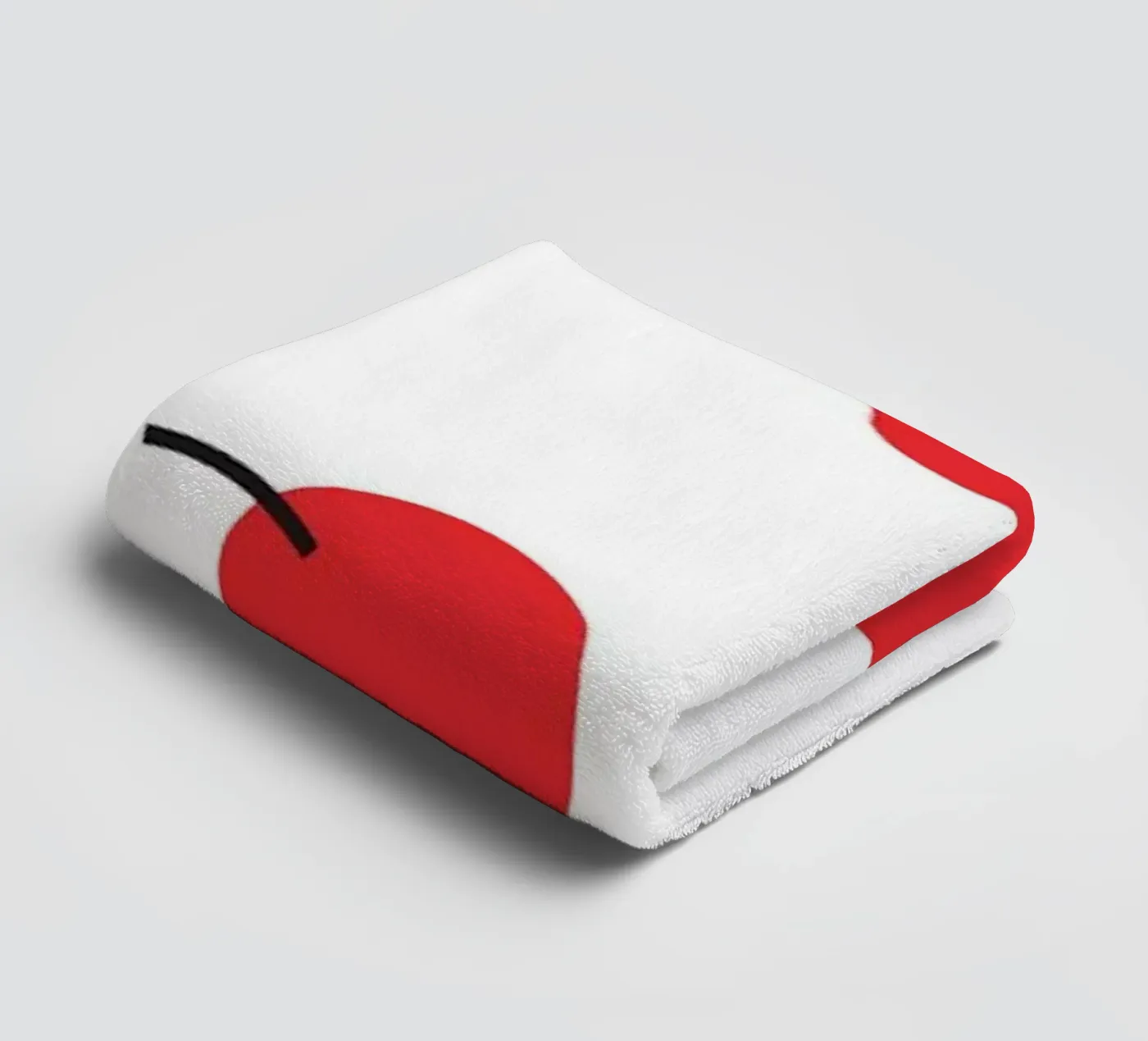 Rode kers badhanddoek van galihstudio