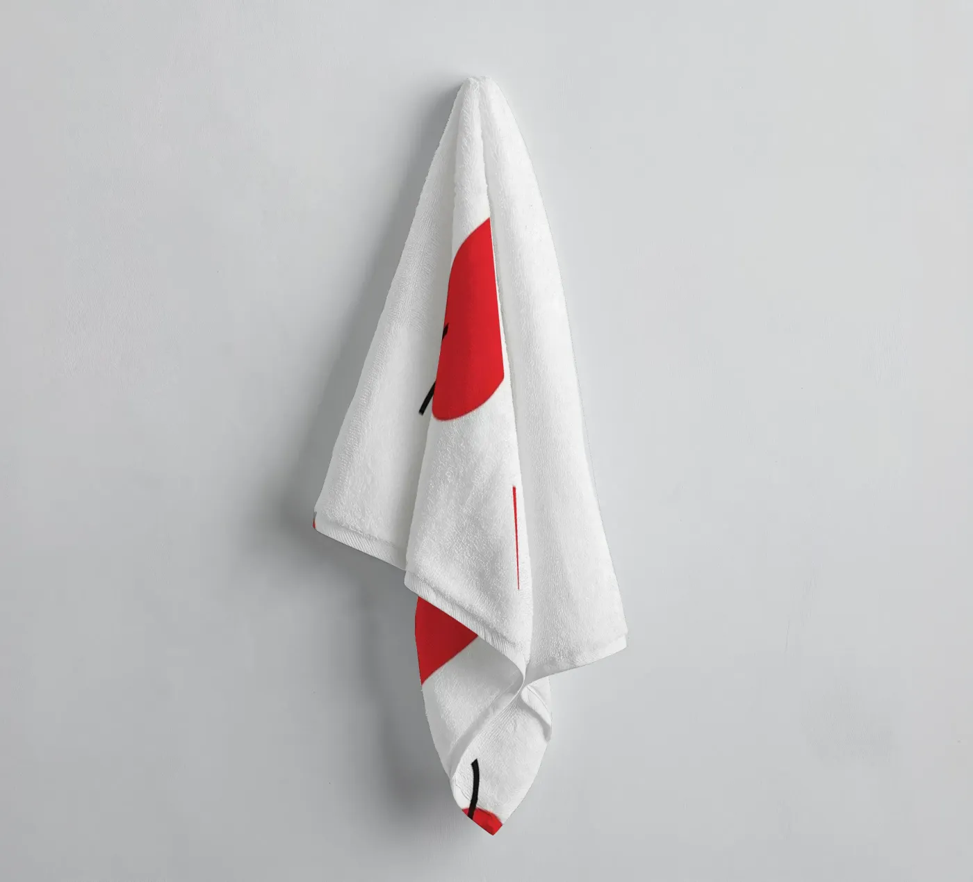 Rode kers badhanddoek van galihstudio