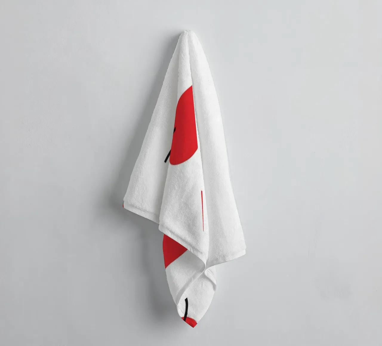 Ciliegia rossa asciugamano da bagno da galihstudio