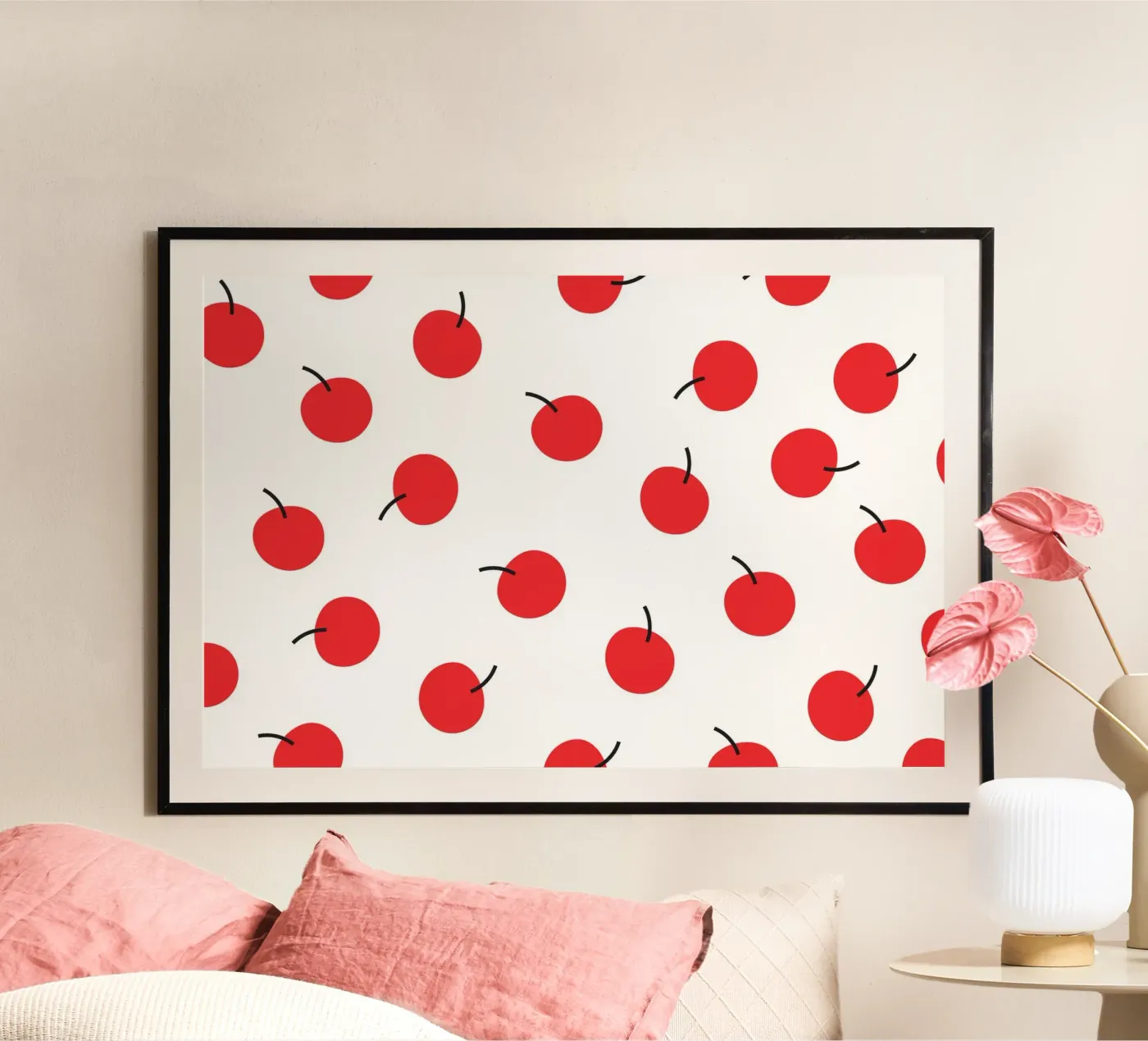 Red Cherry poster by galihstudio