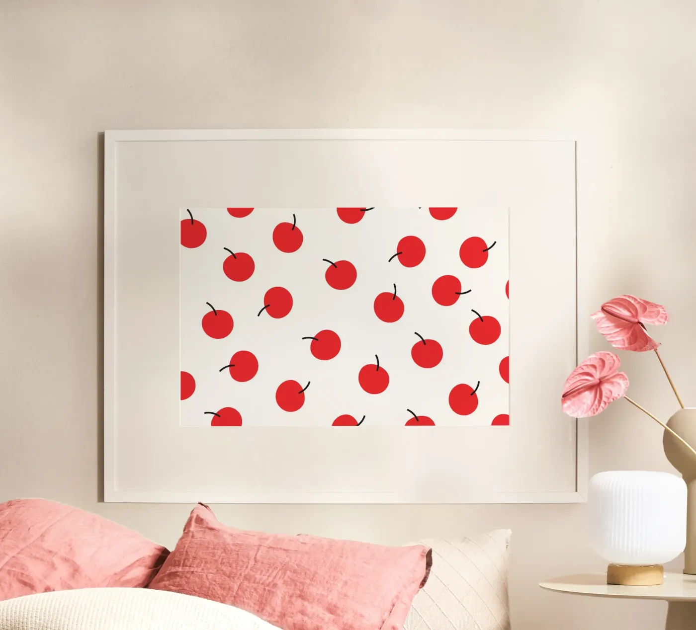 Red Cherry poster by galihstudio