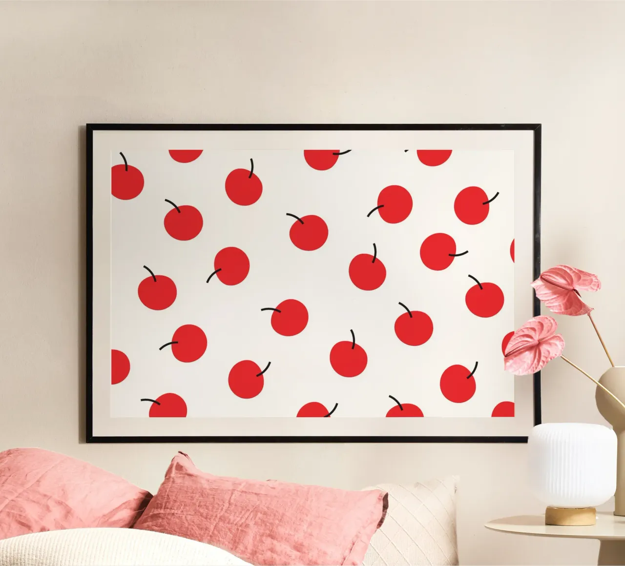Red Cherry poster by galihstudio